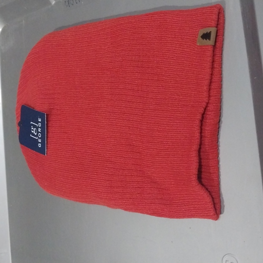 George Vibrant Orange Knit Hat